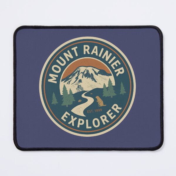 Item preview, Mount Rainier Explorer Vintage Round Badge Est 1899 designed and sold by LittleArij.
