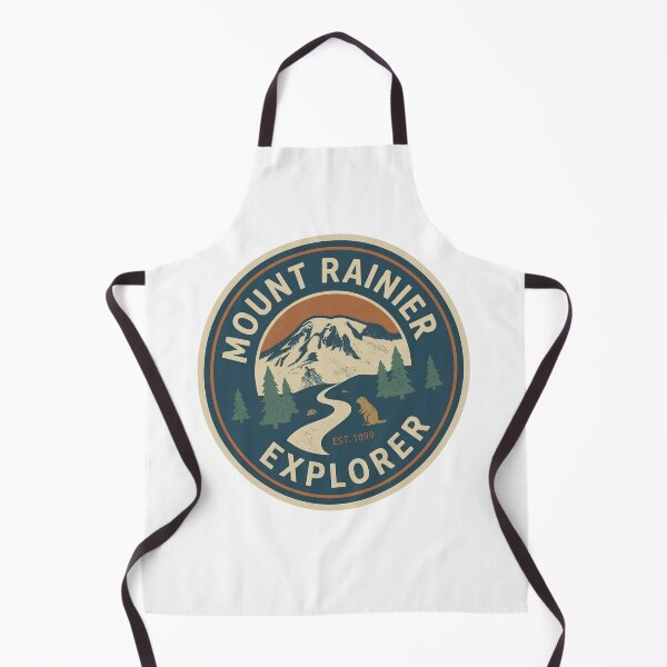 Item preview, Mount Rainier Explorer Vintage Round Badge Est 1899 designed and sold by LittleArij.