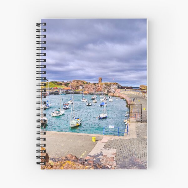 Item preview, The harbour at Dunbar with moored yachts and a view of the castle. designed and sold by Violaman.