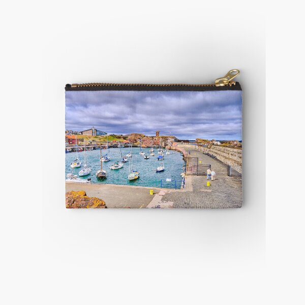 Item preview, The harbour at Dunbar with moored yachts and a view of the castle. designed and sold by Violaman.