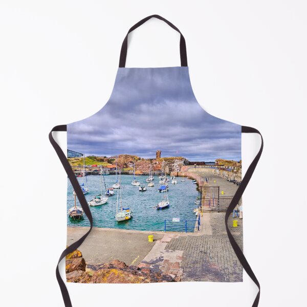 Item preview, The harbour at Dunbar with moored yachts and a view of the castle. designed and sold by Violaman.