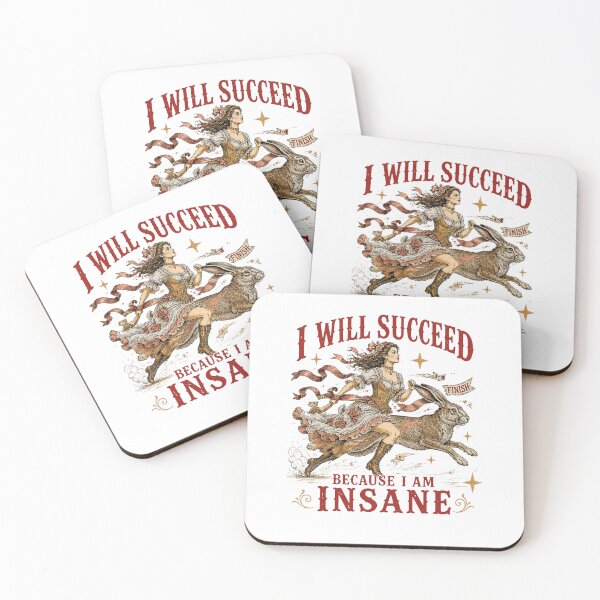 Item preview, I Will Succeed Because I Am Insane Horse Girl Funny Motivation designed and sold by ViniBall.