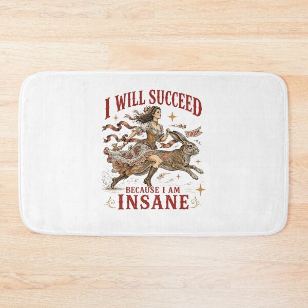 Item preview, I Will Succeed Because I Am Insane Horse Girl Funny Motivation designed and sold by ViniBall.