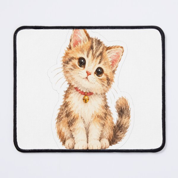 Item preview, cuter watercolor kitten designed and sold by introvertarts.
