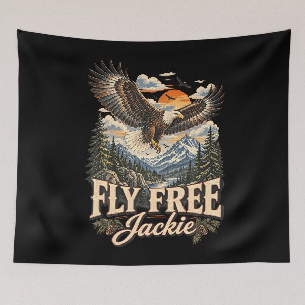 Item preview, Jackie Fly Free Big Bear Eagle California Wildlife Tribute designed and sold by stershopepie.