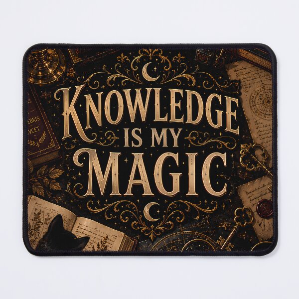 Item preview, Knowledge Is My Magic Dark Academia Scholar Design designed and sold by CreativeLook25.