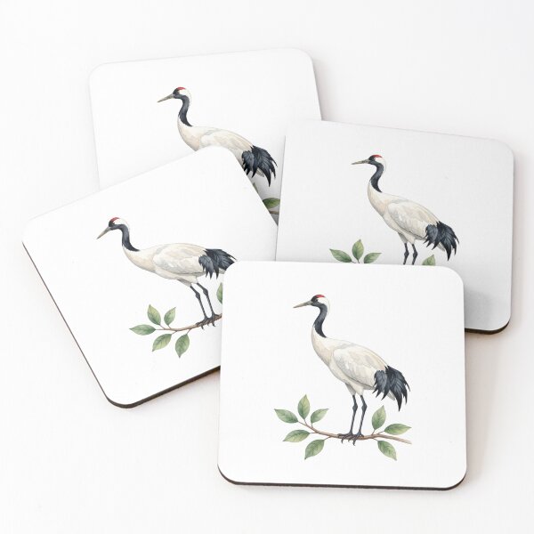 Item preview, Crane Watercolor Illustration | Elegant Crane Bird Nature Artwork designed and sold by Rood Art Studio.