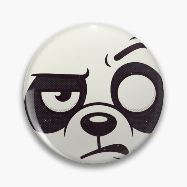 Item preview, Funny Unimpressed Panda Head Retro Sticker designed and sold by RoyArt0.