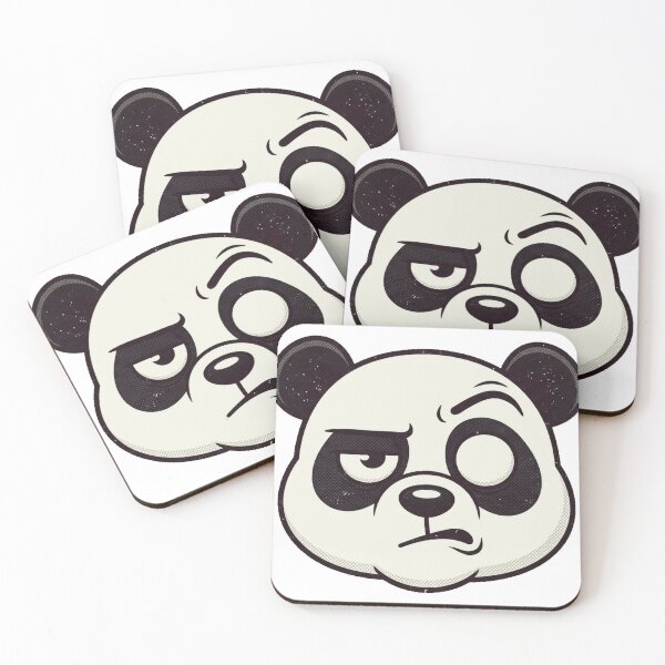 Item preview, Funny Unimpressed Panda Head Retro Sticker designed and sold by RoyArt0.