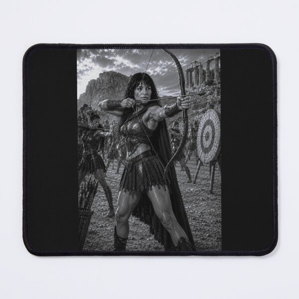 Item preview, Spartan Archer Training – Black & White Ancient Greece Warrior Art designed and sold by Ancient-Era.