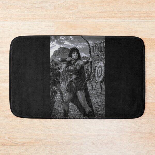Item preview, Spartan Archer Training – Black & White Ancient Greece Warrior Art designed and sold by Ancient-Era.