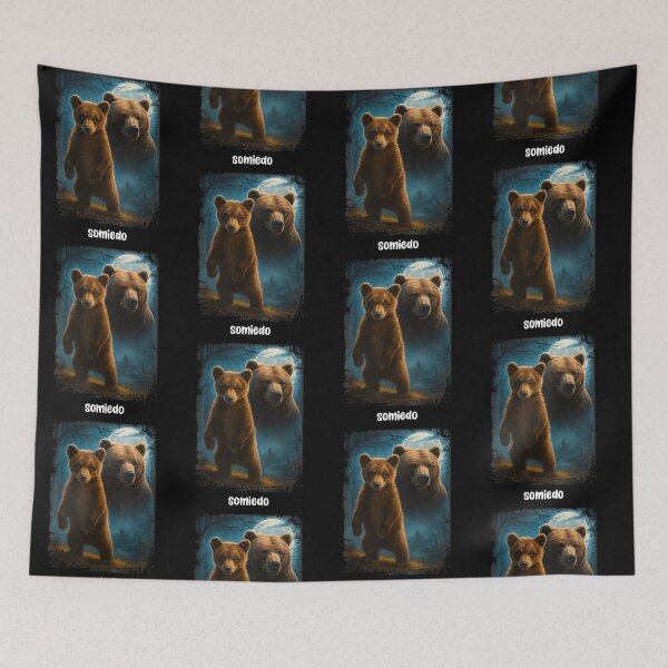 Item preview, Somiedo Brown Bears Vintage Cantabrian Wildlife Nature designed and sold by ViniBall.