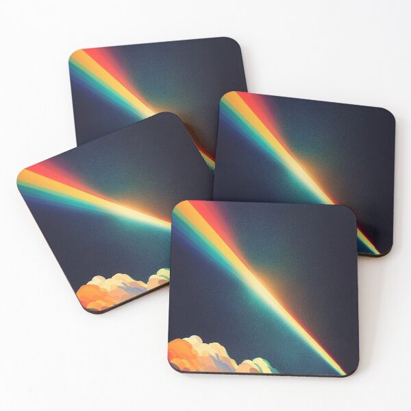 Item preview, Retro Cosmic Rainbow Beam Abstract Space Aesthetic designed and sold by chatzous.