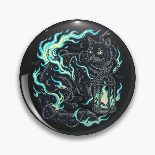 Item preview, Black Cat Ghost Flame Lantern Will o the Wisp designed and sold by MewSpooky.