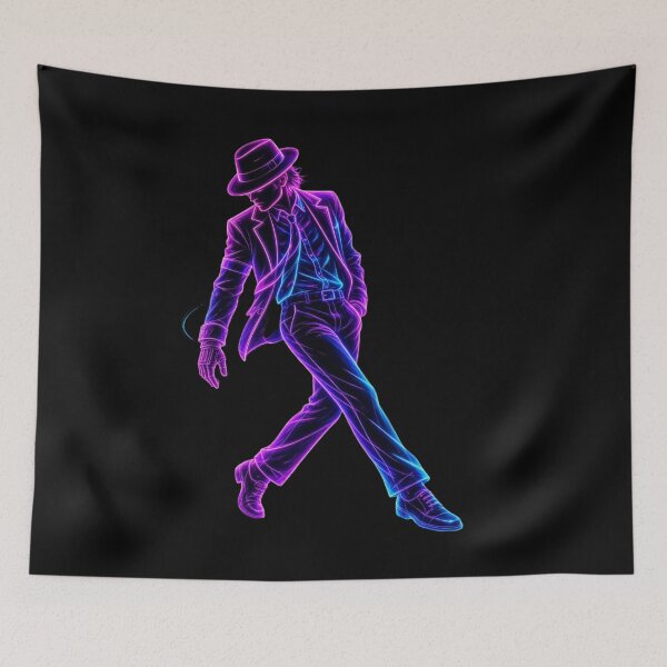 Item preview, Neon Dancing Figure in Motion designed and sold by ExploreAura Studio.