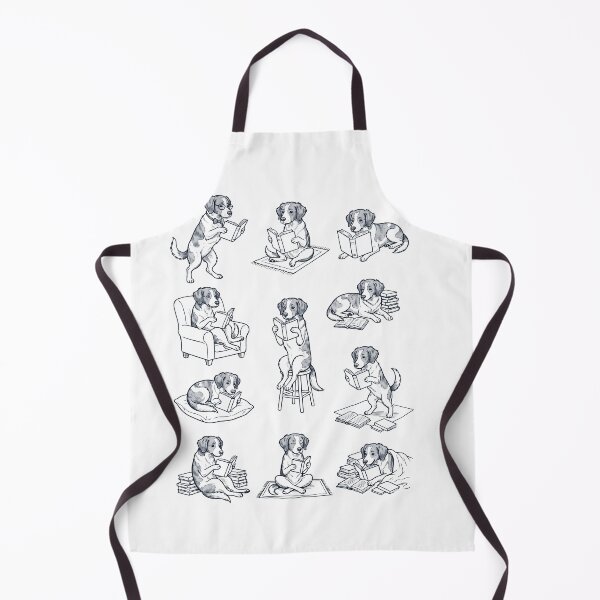 Item preview, Vintage Brittany Book Reader Reading Dog Lover designed and sold by dian-rody-crest.