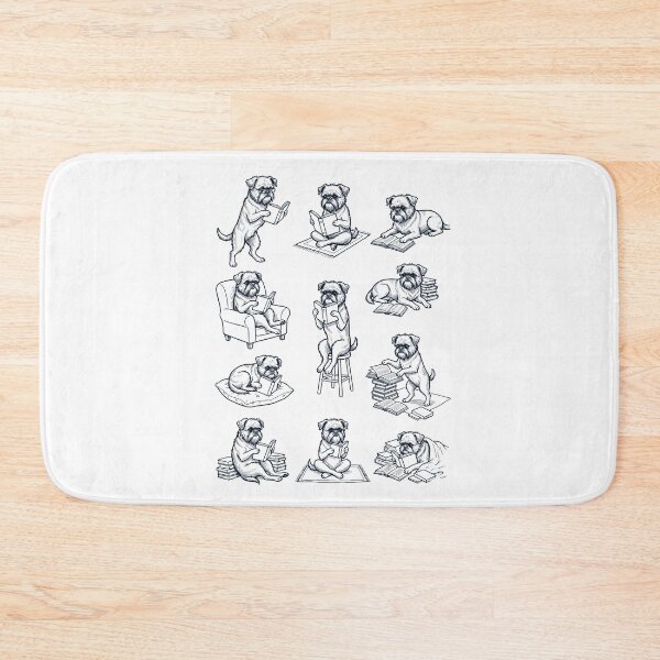 Item preview, Vintage Brussels Griffon Book Reader Reading Dog Lover designed and sold by dian-rody-crest.