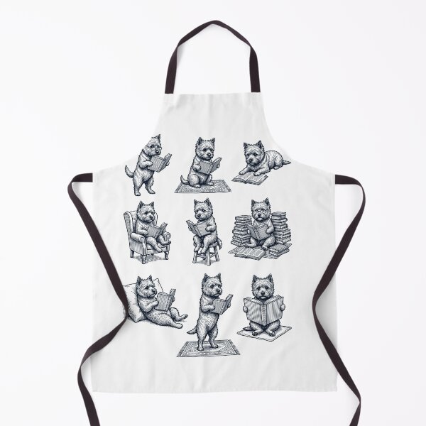 Item preview, Vintage Cairn Terrier Book Reader Reading Dog Lover designed and sold by dian-rody-crest.
