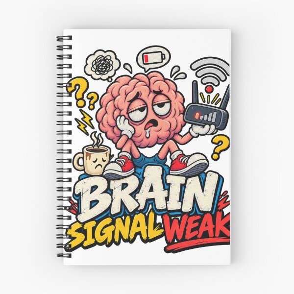 Item preview, Brain Signal Weak – Funny Tired Brain WiFi & Coffee designed and sold by NarpLTD.