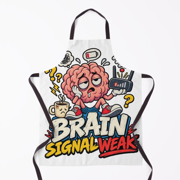 Item preview, Brain Signal Weak – Funny Tired Brain WiFi & Coffee designed and sold by NarpLTD.