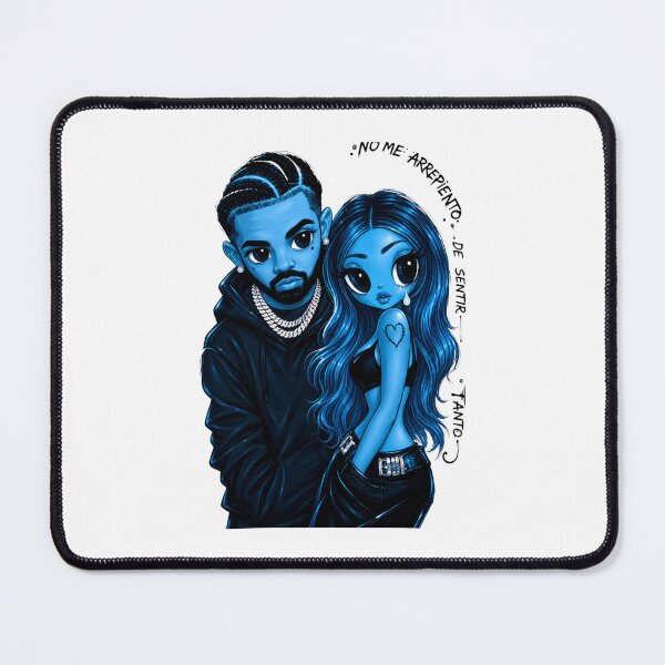 Item preview, Karol G Inspired - Drake Inspired Cartoon - Blue Music - Latin Music designed and sold by DreadFlockArt.