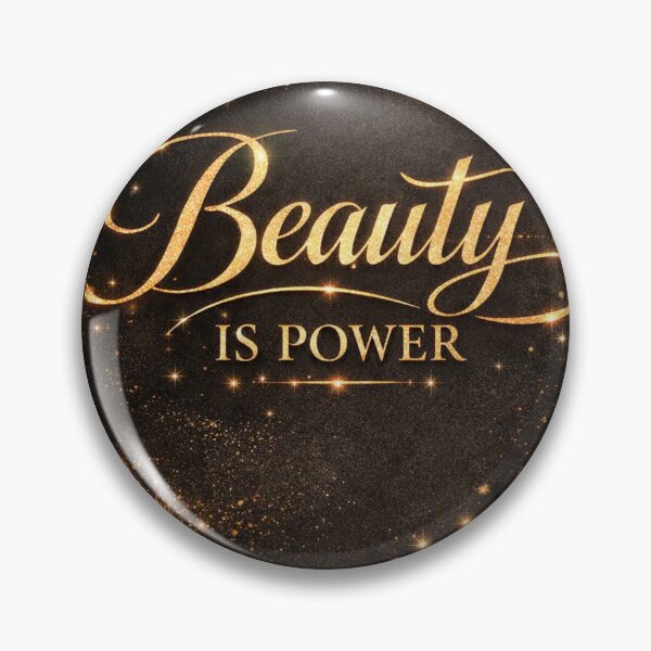 Item preview, Beauty Is Power Makeup Beauty Feminine Empowerment Black Gold Design designed and sold by Lalala cute.