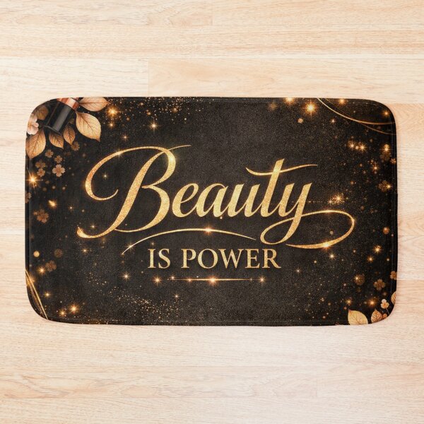 Item preview, Beauty Is Power Makeup Beauty Feminine Empowerment Black Gold Design designed and sold by Lalala cute.