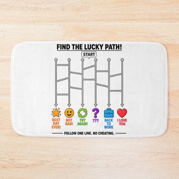 Item preview, Interactive Amidakuji Shirt – Pick a Path, Find Your Fate designed and sold by RANDOMUM Studio.