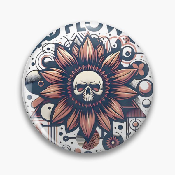 Item preview, Skull Flower Grunge Rock Art ⭐⭐⭐⭐⭐ designed and sold by adal-heidis.