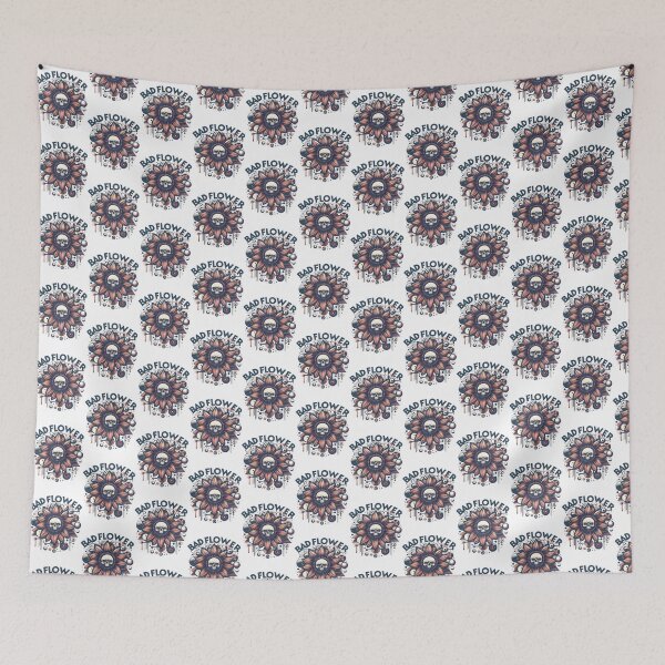 Item preview, Skull Flower Grunge Rock Art ⭐⭐⭐⭐⭐ designed and sold by adal-heidis.