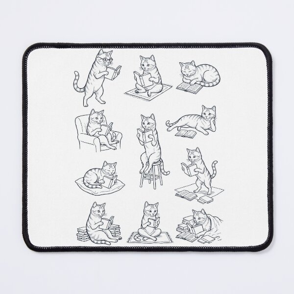 Item preview, Vintage Cat Book Reader Reading Animal Lover designed and sold by dian-rody-crest.