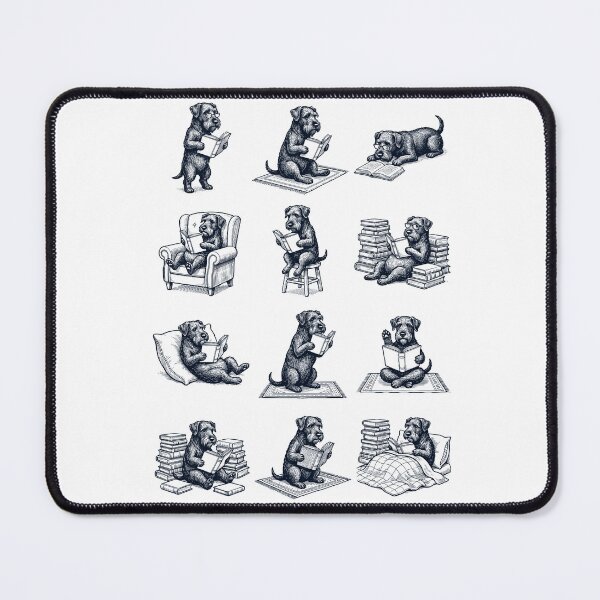 Item preview, Vintage Cesky Terrier Book Reader Reading Dog Lover designed and sold by dian-rody-crest.