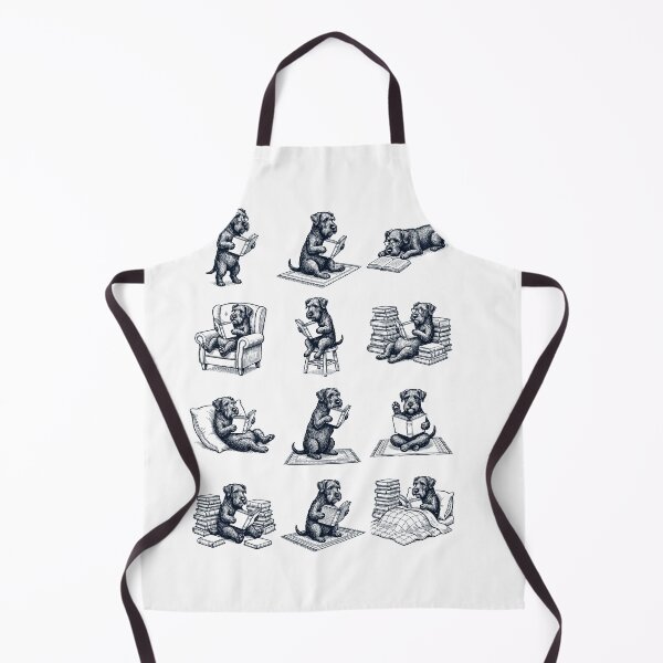 Item preview, Vintage Cesky Terrier Book Reader Reading Dog Lover designed and sold by dian-rody-crest.