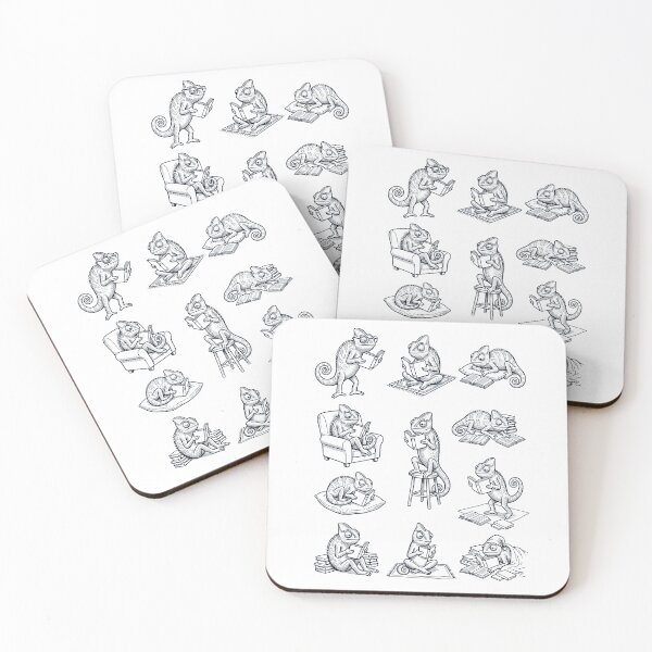 Item preview, Vintage Chameleon Book Reader Reading Animal Lover designed and sold by dian-rody-crest.
