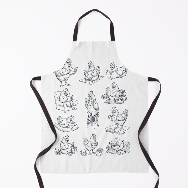 Item preview, Vintage Chicken Book Reader Reading Animal Lover designed and sold by dian-rody-crest.