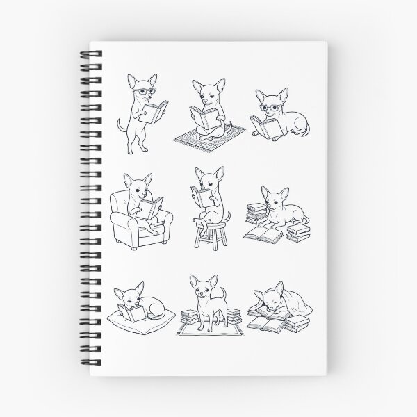 Item preview, Vintage Chihuahua Book Reader Reading Dog Lover designed and sold by dian-rody-crest.