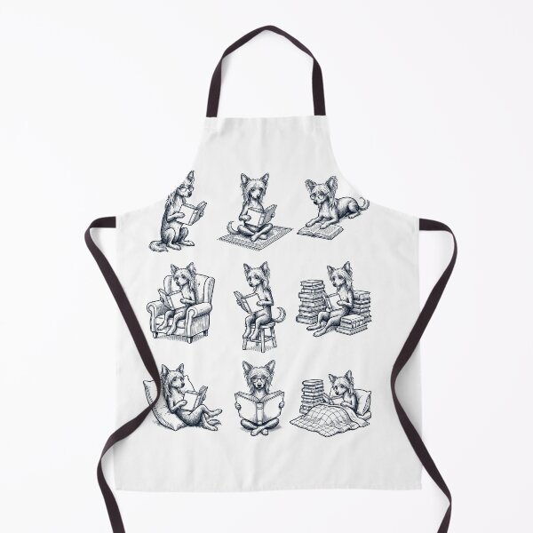 Item preview, Vintage Chinese Crested Dog Book Reader Reading Dog Lover designed and sold by dian-rody-crest.