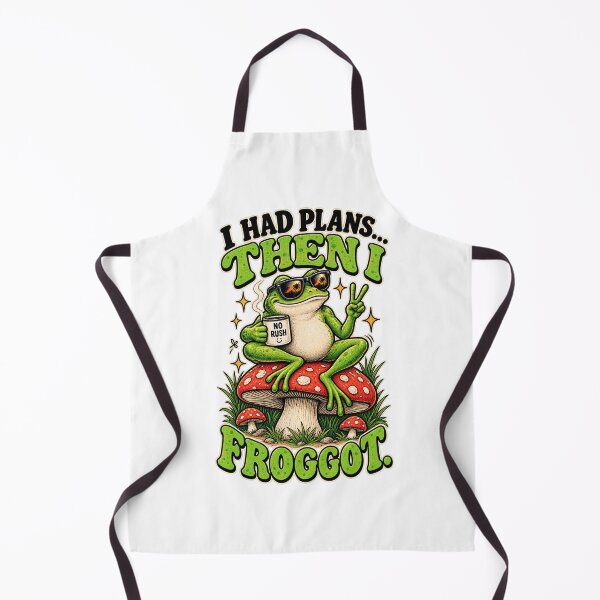 Item preview, I Had Plans Then I Froggot Cute Funny Frog Mushroom Chill T-Shirt designed and sold by konfikkonfik.