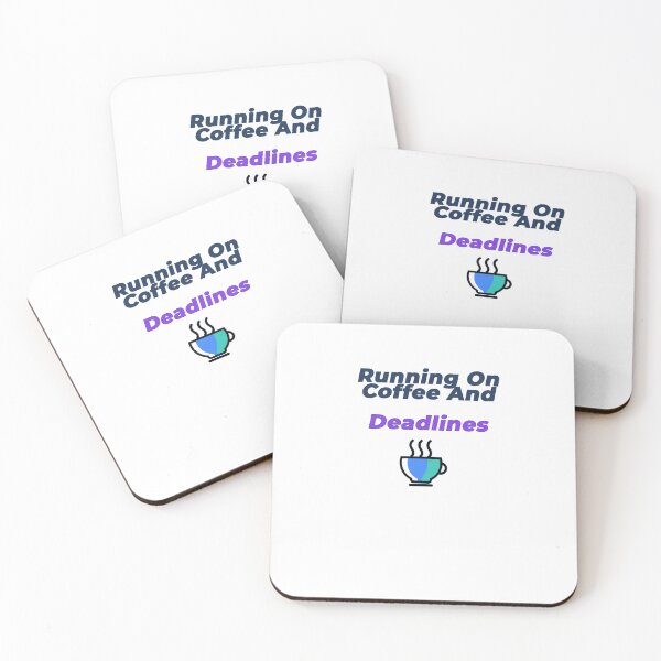 Item preview, Copy of Running On Coffee And Deadlines | Funny Office Worker T-Shirt designed and sold by NeuroShirts.