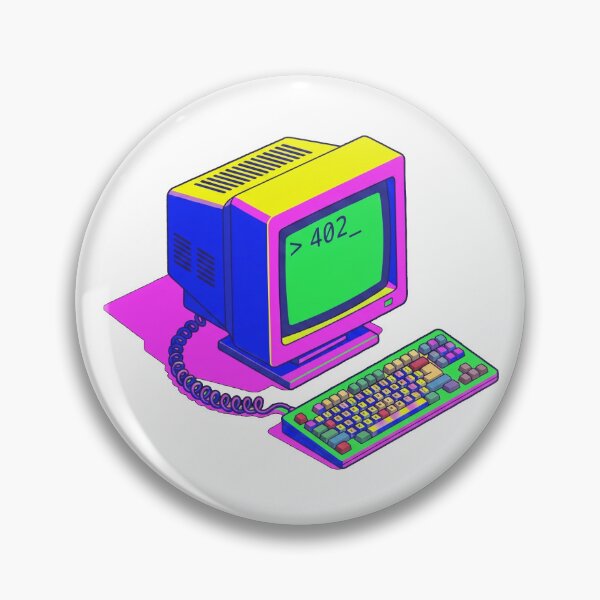 Item preview, Retro Neon PC HTTP 402 Workstation designed and sold by CodesAndBits.