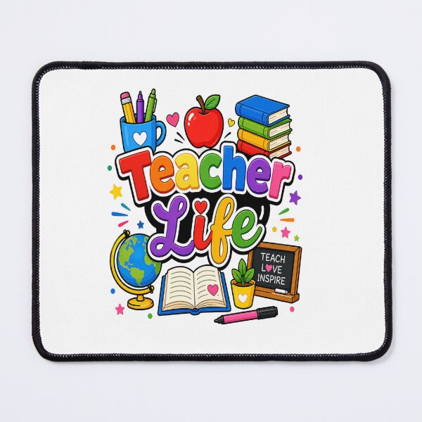 Item preview, Teacher Life Rainbow Back To School Cute Educator Gift designed and sold by shemodas.
