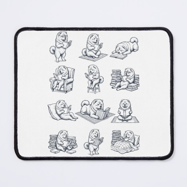 Item preview, Vintage Chow Chow Book Reader Reading Dog Lover designed and sold by dian-rody-crest.
