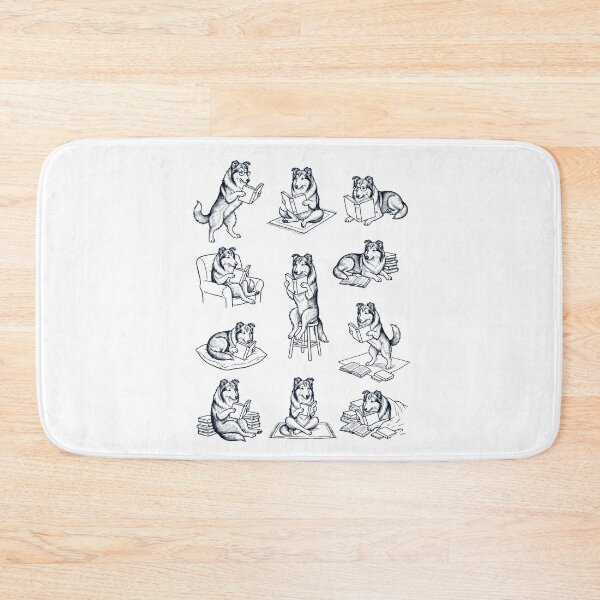 Item preview, Vintage Collie Book Reader Reading Dog Lover designed and sold by dian-rody-crest.