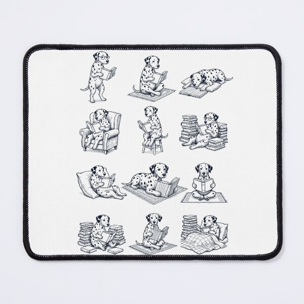 Item preview, Vintage Dalmatian Book Reader Reading Dog Lover designed and sold by dian-rody-crest.