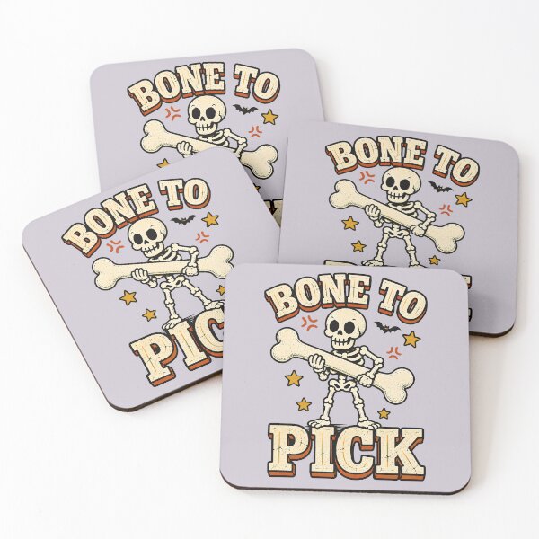 Item preview, Bone to Pick Funny Retro Skeleton Halloween designed and sold by  MAD's Recreation Studio.