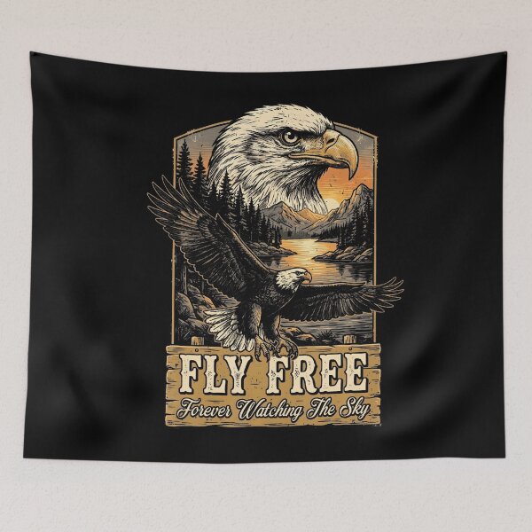 Item preview, Forever Watching The Sky Fly Free Jackie Eagle Memorial designed and sold by stershopepie.