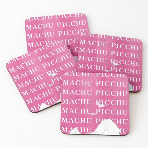 Item preview, Machu PICCHU mountain pink poster  designed and sold by dudaoliveira.art.