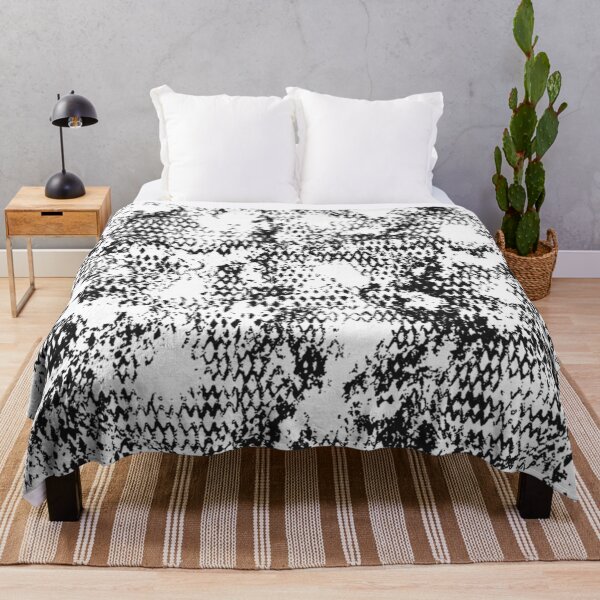 Item preview, Modern Distressed Python Print Pattern | Black & White designed and sold by Frohyou.