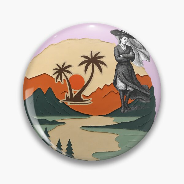 Item preview, wanderlust reto vintage travel illustration designed and sold by NourArtCorner.