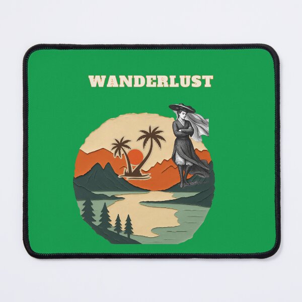 Item preview, wanderlust reto vintage travel illustration designed and sold by NourArtCorner.